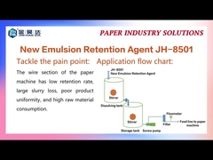 JH 8501 Τα βοηθήματα αποστράγγισης κατακράτησης μειώνουν τη συγκέντρωση λευκού νερού εκτός γραμμής