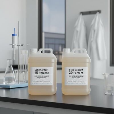 15 Percent and 20 Percent Solid Content Dry Strength Agent with 6 Months Storage Stability for Paper Industry